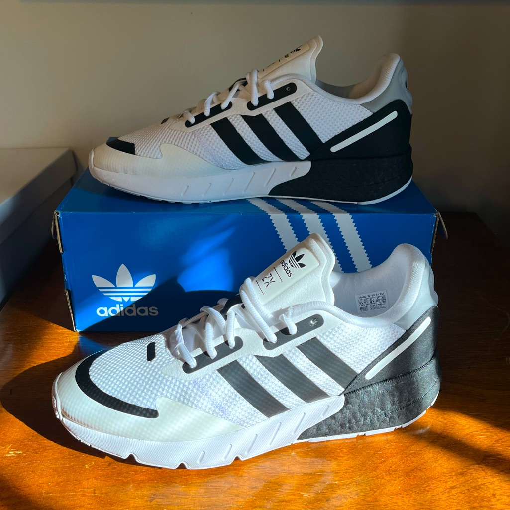 adidas gazelle silver green womens adidas ZX 1K Boost Black/White/Rose Women's Shoes, Size: 6 main image 0